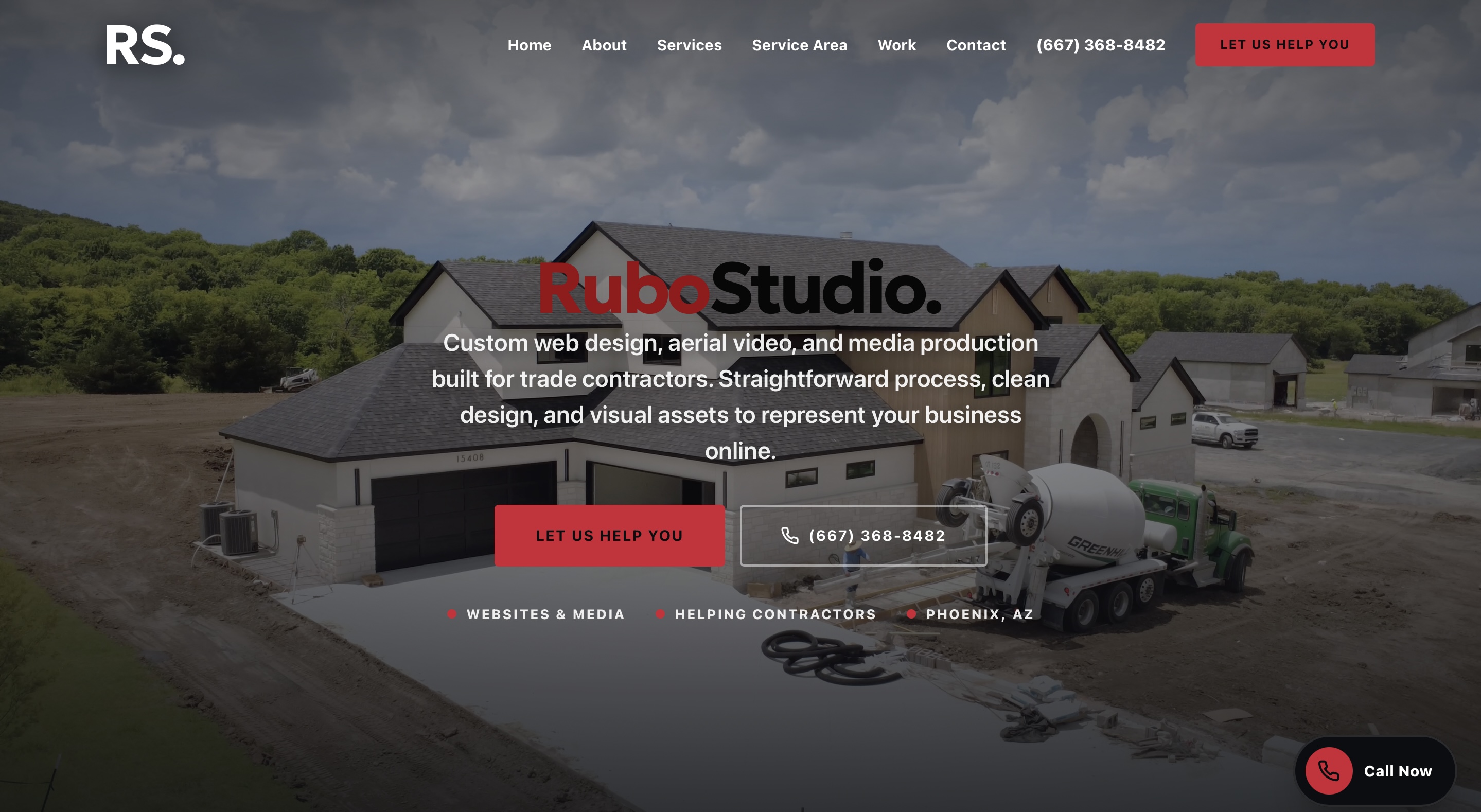Website Design work by Rubo Studio